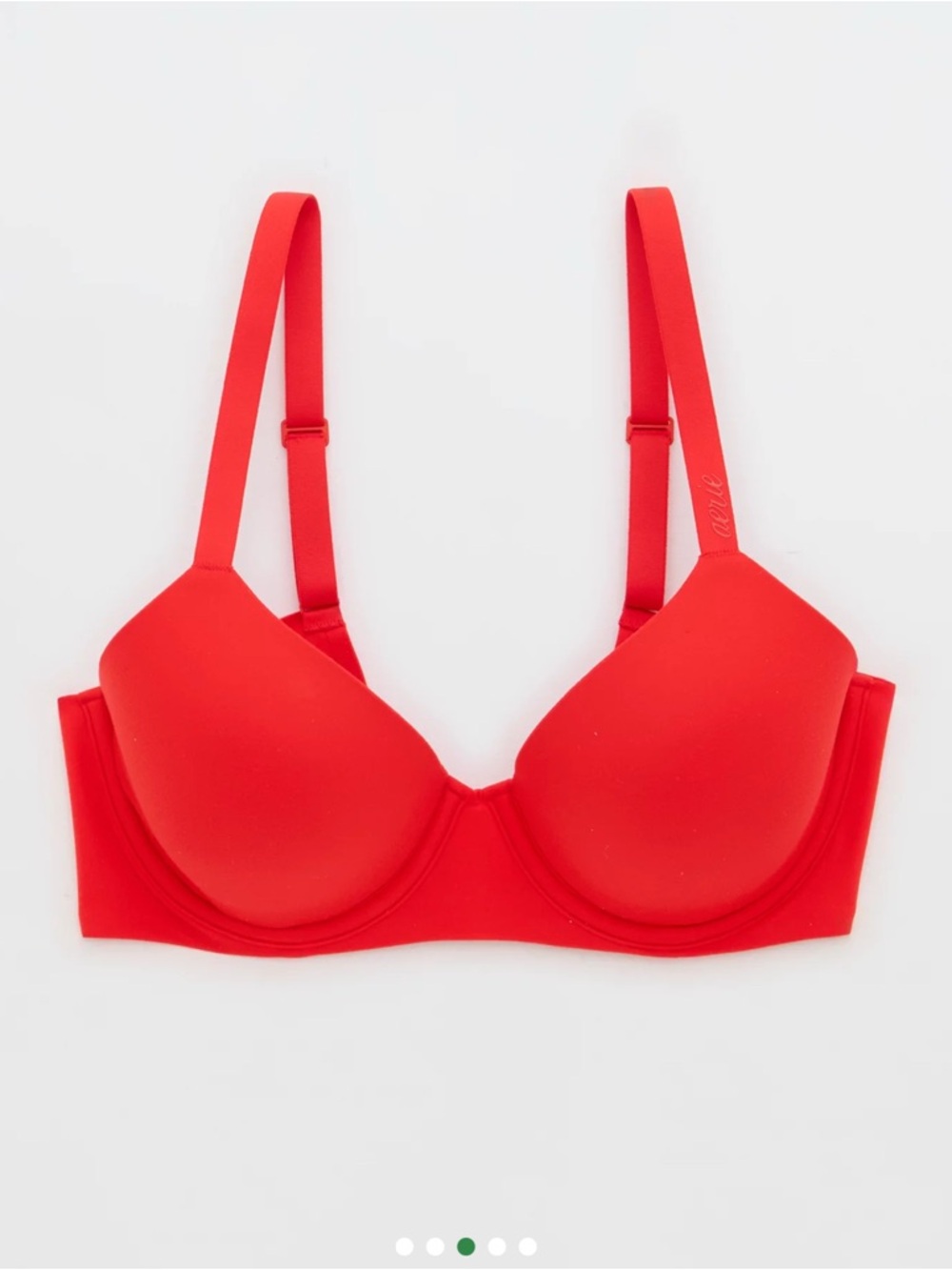 NWT Aerie SMOOTHEZ Full Coverage Lightly Lined Bra in Red Sz 32D